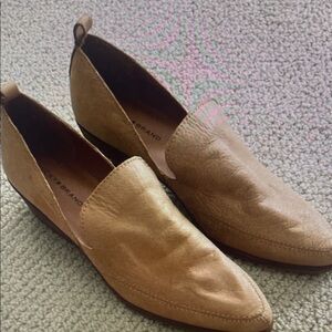 Lucky Brand Tan Leather Mules